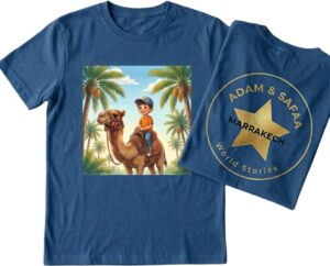 T-shirt Adam à Marrakech — Bleu