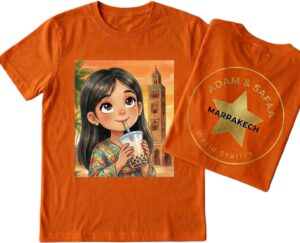 T-shirt Safaa à Marrakech — Orange